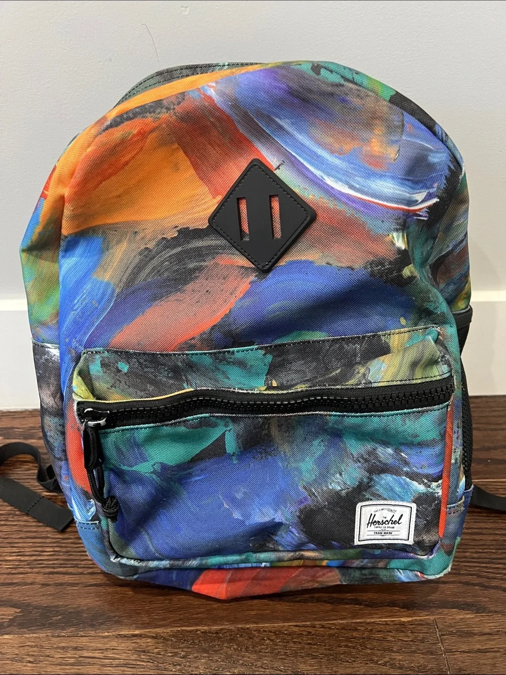 Herschel Supply Company Multicolor Abstract Kids Backpack - Blue/Green/Orange